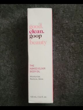 good. clean. goop beauty The Naked Elixir Body Oil 3.4 oz. RETAIL $24.99 NEW
